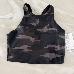 NWT Athleta Freestyle Camo Crop Bikini Top